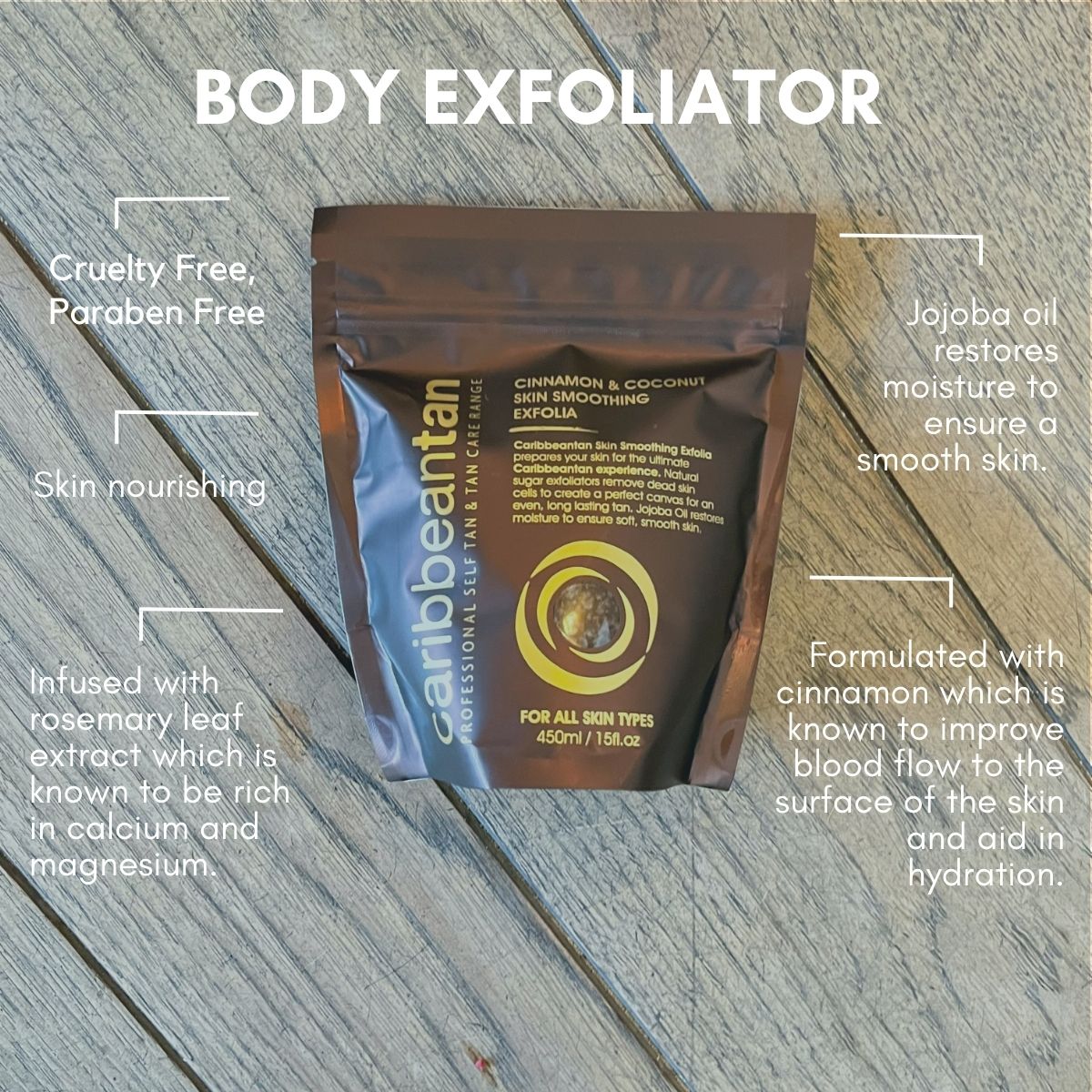 Cinnamon & Coconut Skin Smoothing Exfolia - 450ml